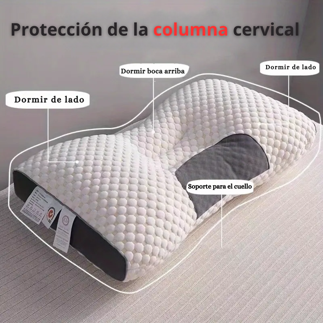 Almohada Ortopédica con Diseño Ergonómico, Antialérgica